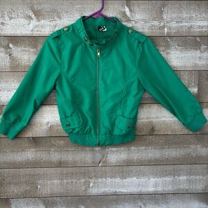 H&M Kelly Green Kids Bomber/Members Only Jacket